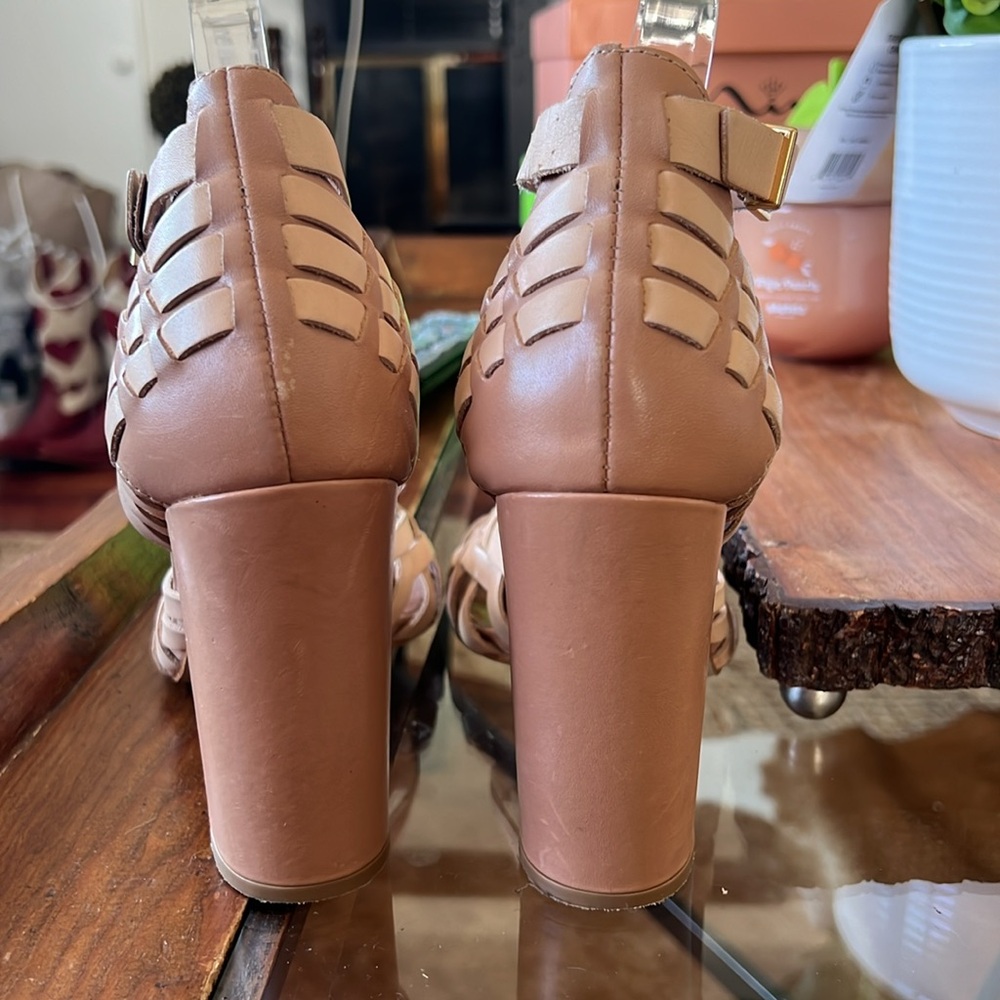 Raphaela Booz Braided Leather Heels - Picture 5 of 10